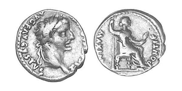1 Denario Imperio romano (27BC-395) Plata Tiberio Claudio Nerón (42 BC-37)