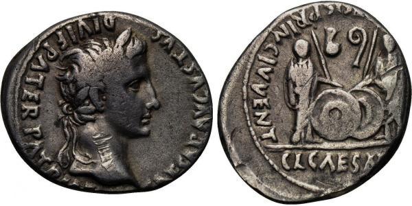 1 Denario Imperio romano (27BC-395) Plata Augusto (63BC- 14) 
