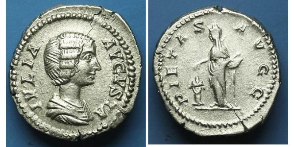 1 Denario Imperio romano (27BC-395) Plata Julia Domna (?-217)