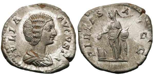1 Denario Imperio romano (27BC-395) Plata Julia Domna (?-217)