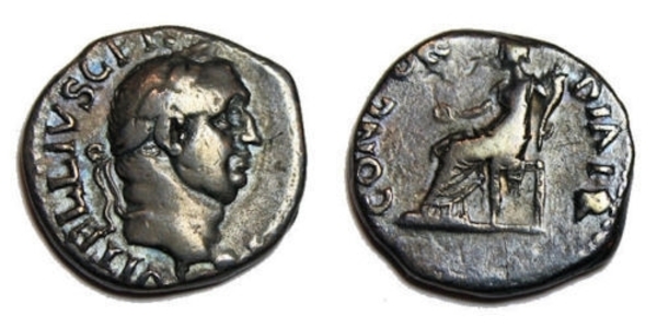 1 Denario Imperio romano (27BC-395) Plata Vitelio (15-69)