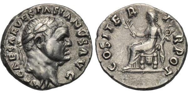 1 Denario Imperio romano (27BC-395) Plata Vespasiano (9-79)