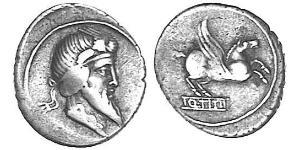 1 Denario República romana (509BC-27BC) Plata 