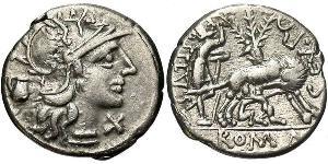 1 Denario República romana (509BC-27BC) Plata Sexto Pompeyo (67BC-35BC)