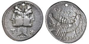 1 Denario República romana (509BC-27BC) Plata 