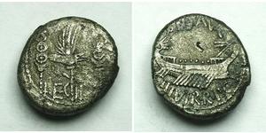 1 Denario República romana (509BC-27BC) Plata Marco Antonio (83BC-30BC)