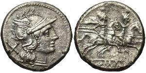 1 Denario República romana (509BC-27BC) Plata 