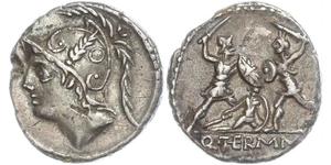 1 Denario República romana (509BC-27BC) Plata 