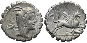 1 Denario República romana (509BC-27BC) Plata 