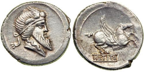 1 Denario República romana (509BC-27BC) Plata 