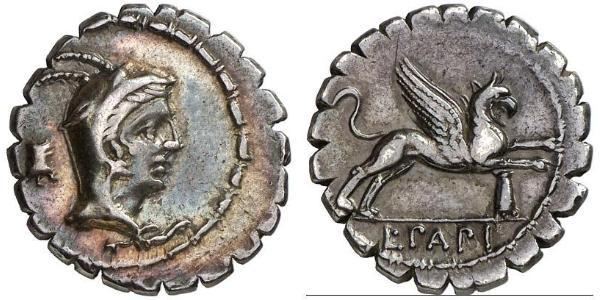 1 Denario República romana (509BC-27BC) Plata 