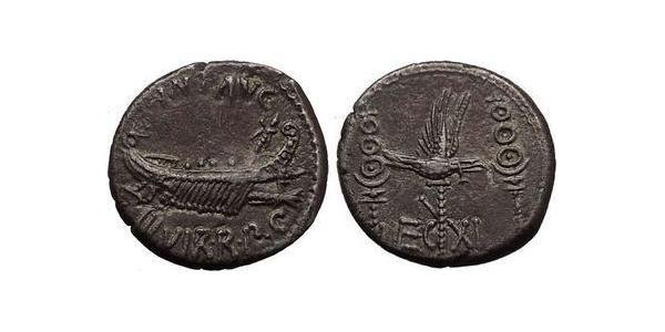 1 Denario República romana (509BC-27BC) Plata Marco Antonio (83BC-30BC)