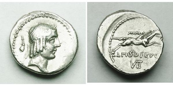 1 Denario República romana (509BC-27BC) Plata 