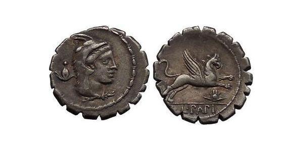 1 Denario República romana (509BC-27BC) Plata 