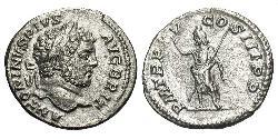 1 Denarius Römische Kaiserzeit (27BC-395) Silber Caracalla (188-217)