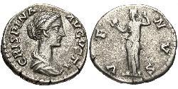 1 Denarius Römische Kaiserzeit (27BC-395) Silber Bruttia Crispina (164-187)