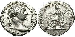 1 Denarius Römische Kaiserzeit (27BC-395) Silber Trajan (53-117)