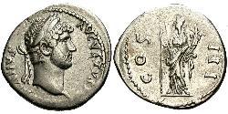 1 Denarius Römische Kaiserzeit (27BC-395) Silber Hadrian  (76 - 138) 
