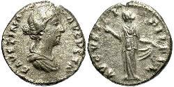 1 Denarius Römische Kaiserzeit (27BC-395) Silber Faustina II (130-175)