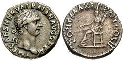 1 Denarius Römische Kaiserzeit (27BC-395) Silber Trajan (53-117)