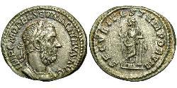 1 Denarius Römische Kaiserzeit (27BC-395) Silber Macrinus  (165-218)