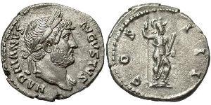 1 Denarius Römische Kaiserzeit (27BC-395) Silber Hadrian  (76 - 138) 