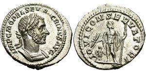 1 Denarius Römische Kaiserzeit (27BC-395) Silber Macrinus  (165-218)