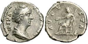 1 Denarius Römische Kaiserzeit (27BC-395) Silber Faustina die Ältere(105-141)