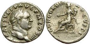 1 Denarius Römische Kaiserzeit (27BC-395) Silber Vespasian (9-79)