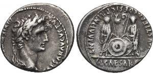 1 Denarius Römische Kaiserzeit (27BC-395) Silber Augustus (63BC- 14) 