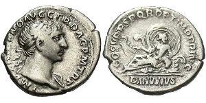 1 Denarius Römische Kaiserzeit (27BC-395) Silber Trajan (53-117)