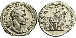 1 Denarius Römische Kaiserzeit (27BC-395) Silber Macrinus  (165-218)