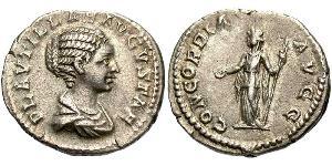 1 Denarius Römische Kaiserzeit (27BC-395) Silber Fulvia Plautilla (189-212)