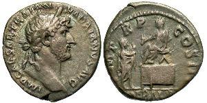 1 Denarius Römische Kaiserzeit (27BC-395) Silber Hadrian  (76 - 138) 