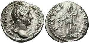 1 Denarius Römische Kaiserzeit (27BC-395) Silber Hadrian  (76 - 138) 