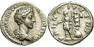 1 Denarius Römische Kaiserzeit (27BC-395) Silber Commodus  (161-192)