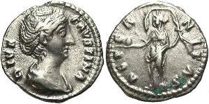 1 Denarius Römische Kaiserzeit (27BC-395) Silber Faustina die Ältere(105-141)