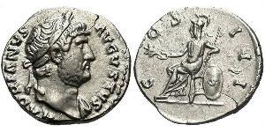 1 Denarius Römische Kaiserzeit (27BC-395) Silber Hadrian  (76 - 138) 