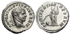 1 Denarius Römische Kaiserzeit (27BC-395) Silber Caracalla (188-217)