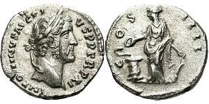 1 Denarius Römische Kaiserzeit (27BC-395) Silber Antoninus Pius  (86-161)