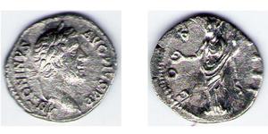 1 Denarius Römische Kaiserzeit (27BC-395) Silber Antoninus Pius  (86-161)