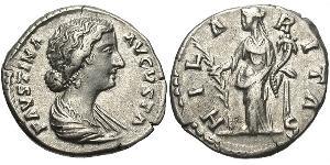 1 Denarius Römische Kaiserzeit (27BC-395) Silber Faustina II (130-175)