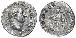 1 Denarius Römische Kaiserzeit (27BC-395) Silber Vitellius (15-69)