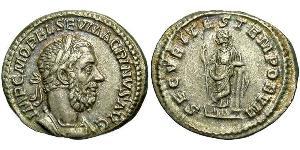 1 Denarius Römische Kaiserzeit (27BC-395) Silber Macrinus  (165-218)