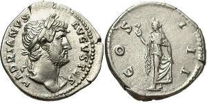 1 Denarius Römische Kaiserzeit (27BC-395) Silber Hadrian  (76 - 138) 