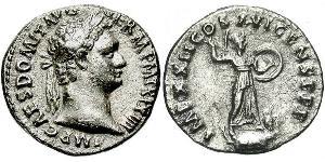 1 Denarius Römische Kaiserzeit (27BC-395) Silber Domitian  (51-96)