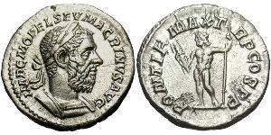 1 Denarius Römische Kaiserzeit (27BC-395) Silber Macrinus  (165-218)