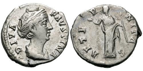 1 Denarius Römische Kaiserzeit (27BC-395) Silber Faustina die Ältere(105-141)