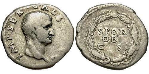 1 Denarius Römische Kaiserzeit (27BC-395) Silber Galba (3BC-69AD)