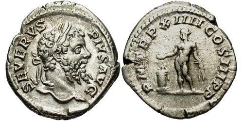 1 Denarius Römische Kaiserzeit (27BC-395) Silber Septimius Severus (145- 211)